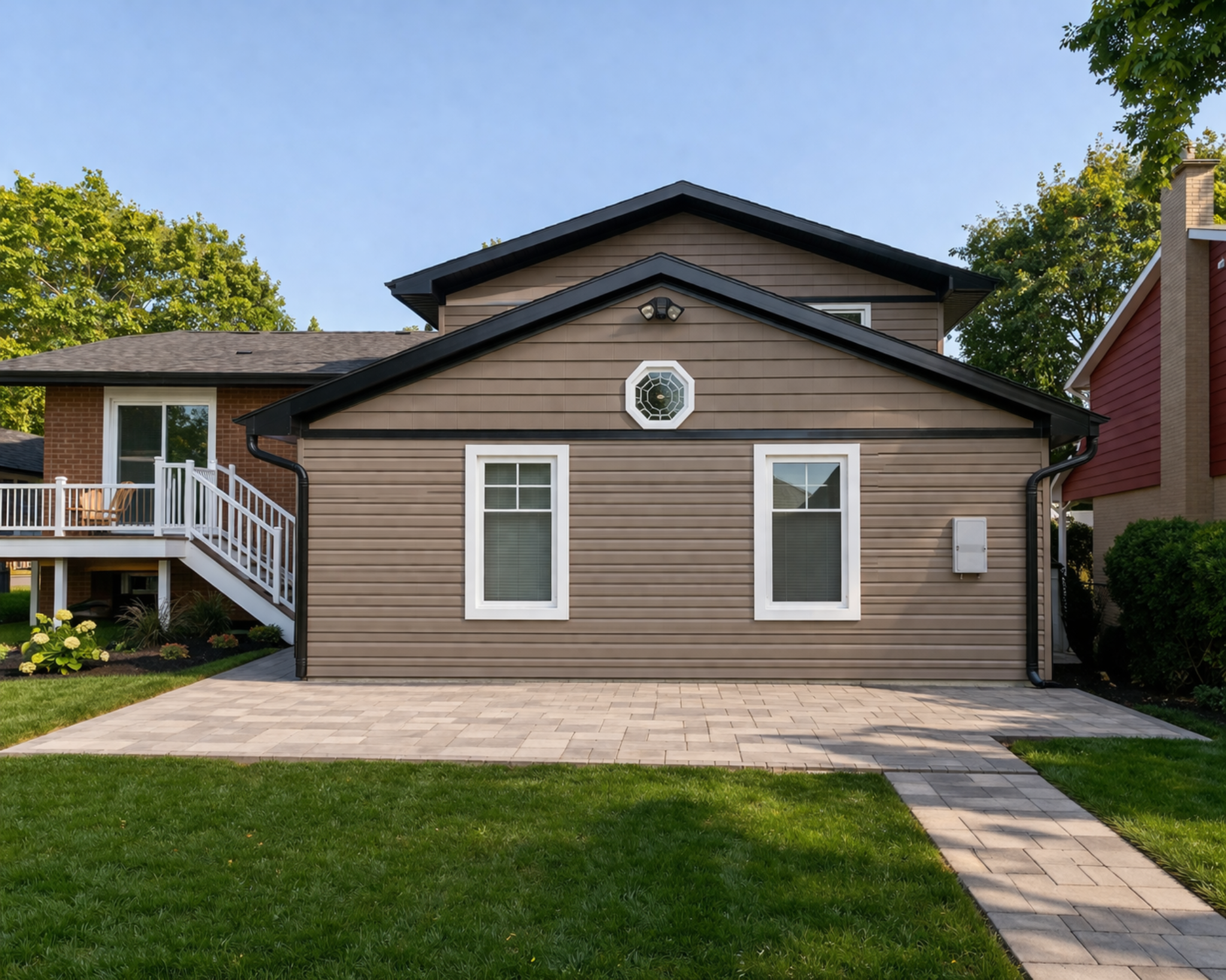 Completed addition after construction