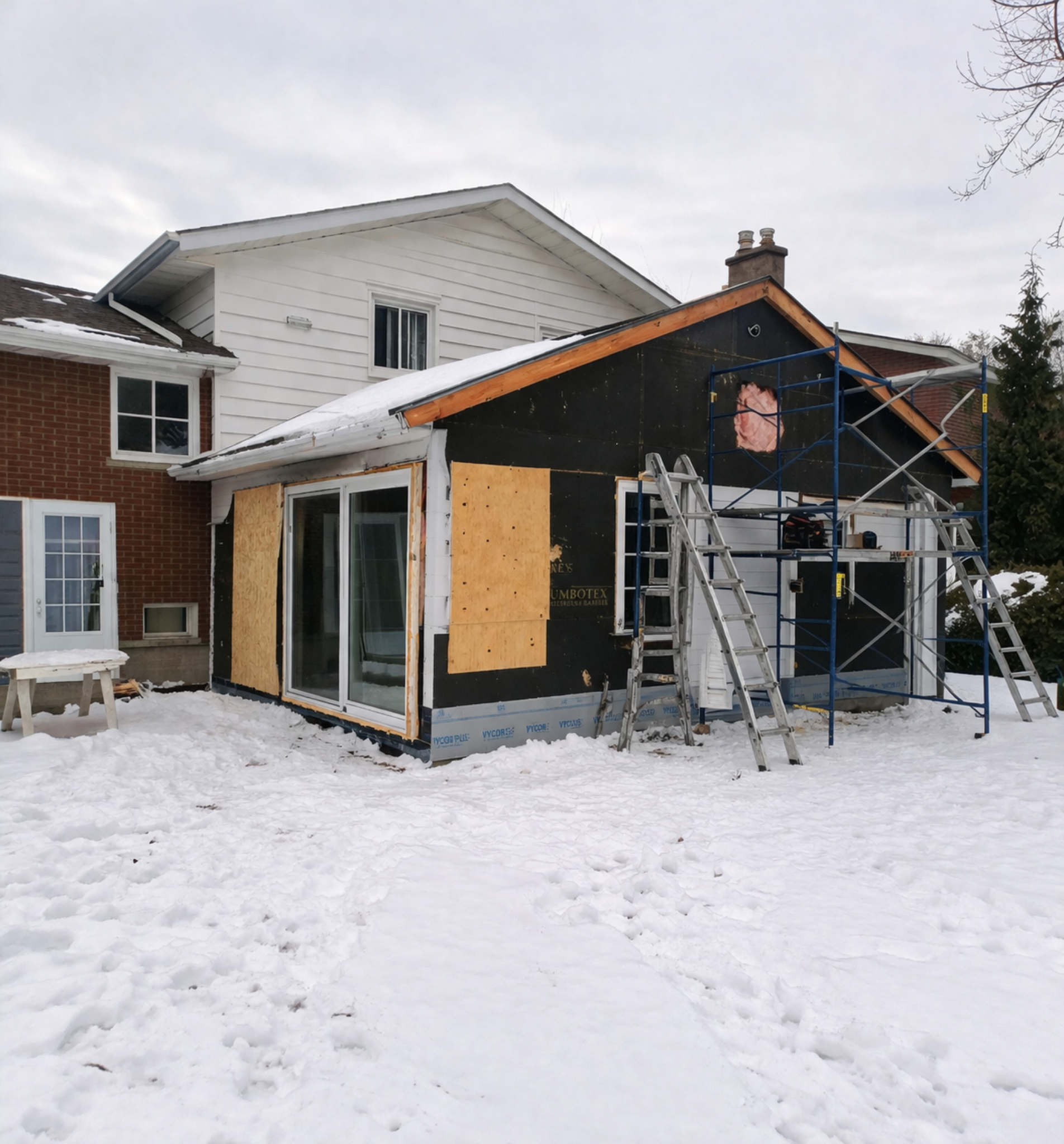 Addition before construction completion